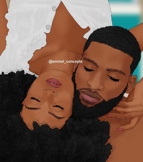 Black Love Artwork, Black Couple Art, Black Art Painting, Afrocentric Art, Black Love Couples, Black Couples Goals, Black Artwork, Black Cartoon, Black Love Art