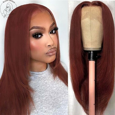 Layered Cut Lace Wigs Burgundy Synthetic Layered Wig 13x4 T Part Straight Wig Cheap Human Hair Wigs, Black Brown Hair, 13x4 Lace Front Wig, Wig Human Hair, Hair Medium, Bleach Dye, Peruvian Hair, Human Hair Lace Wigs, Front Lace Wigs Human Hair