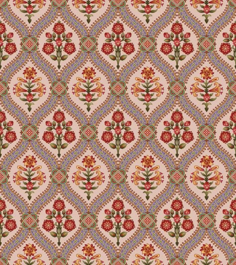 description Mugal Flower All Over Pattern, Mugal Motif, Kalamkari Designs, Mughal Art Paintings, Paisley Art, Textile Prints Design, All Over Pattern, Textile Pattern Design, Ornament Pattern