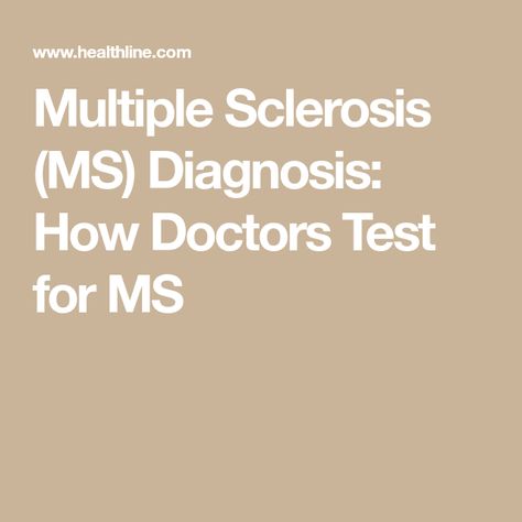 Multiple Sclerosis (MS) Diagnosis: How Doctors Test for MS Symptoms Of Ms Multiple Sclerosis, Ms Diagnosis, Ms Exercises, Ms Symptoms, Vitamin Deficiency, Blood Test, Disease, Apartment, Health