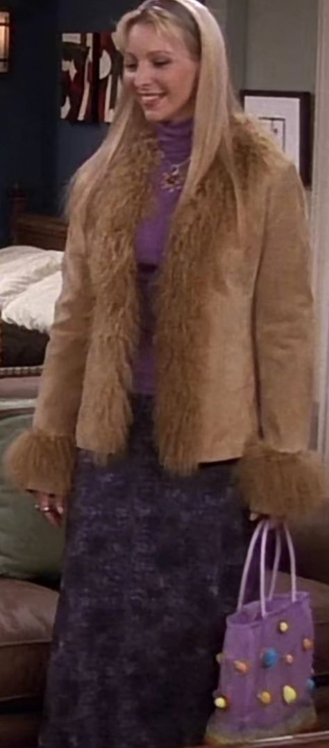 Pheobe Buffay Winter Outfit, Phoebe Buffay Outfit Inspiration, Phebeo Buffay Style, Phoebe Buffay Fashion, Phoebe Buffay Outfits Season 1, Phebeo Buffay Outfits, Iconic Phoebe Buffay Outfits, Edgy Grandma, Infinity Song