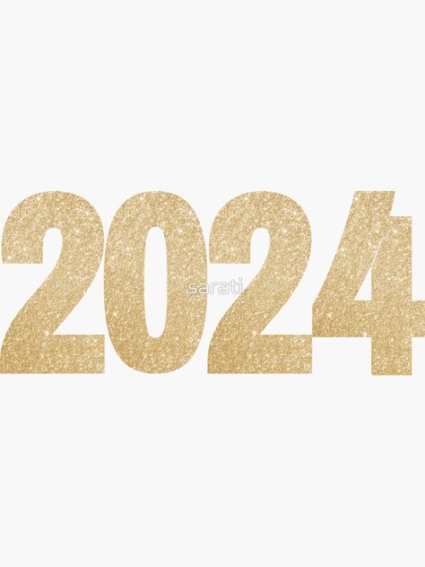 "2024 Year Aesthetic" Sticker for Sale by sarati | Redbubble 2024 Stickers Aesthetic, 2024 Aesthetic Logo, 2024 Stickers, Vision Board Aesthetic, Year Aesthetic, Vision 2024, Vision Board Examples, Board Aesthetic, Vision Board Images