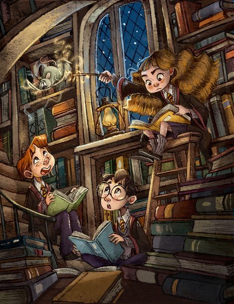 Classe Harry Potter, Harry Potter Ron And Hermione, Harry Potter Cartoon, Harry Potter Art Drawings, Harry Potter Painting, Harry Potter Background, Harry Potter Poster, Harry Potter Illustrations, Harry Potter Illustration