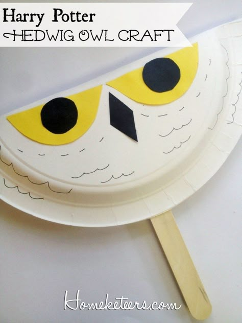 50+ Mask Crafts For Your Kids – The Pinterested Parent Hedwig Craft, Harry Potter Lessons, Harry Potter Diy Crafts, Diy Harry Potter Crafts, Harry Potter Activities, Harry Potter Day, Hedwig Owl, Cumpleaños Harry Potter, Simple Songs