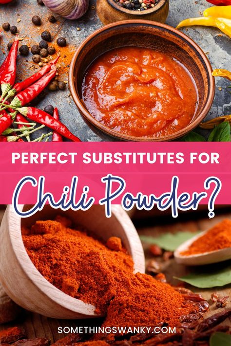 Looking for a substitute for chili powder? Check out our list of the best substitutes, perfect for any recipe! Whether you’re looking for substitution because you don’t have chili powder on hand or you want to try something new, we’ve got you covered. Homemade Chilli Powder Recipe, Substitute For Chili Powder, How To Make Chili Powder, Chili Powder Substitute, Best Kombucha, How To Make Chili, Ancho Chili Powder, Dinner Recipes Easy Quick, Homemade Chili