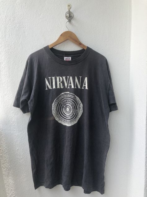 Vintage Original Nirvana "Vestibule Circles Of Hell Dante's Inferno by SUB POP" American Alternative Rock Music Grunge Band T-Shirt Black XL by Nonamecolecctions on Etsy Circles Of Hell, Music Grunge, Dante's Inferno, Black Portrait, Dantes Inferno, Grunge Band, Vintage Band Tees, Video X, Rock Shirts