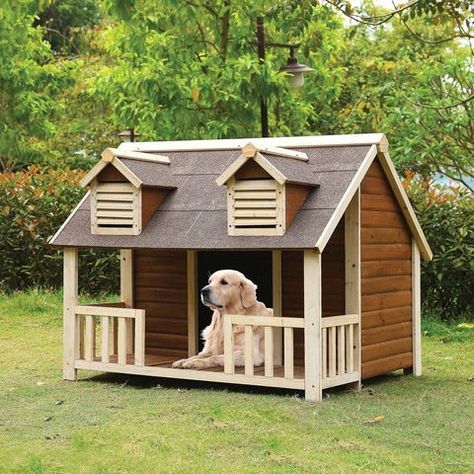 Cheap Dog Houses, Fancy Dog Houses, Dog House With Porch, Luxury Dog House, Cheap Dog Kennels, Luxury Dog Kennels, Plastic Dog House, Small Dog House, Build A Dog House