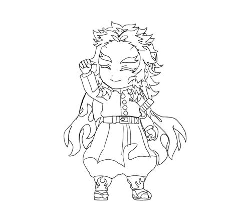 Rengoku Coloring Page, Coloring Page, Coloring Pages, Quick Saves, Color, Colouring Pages