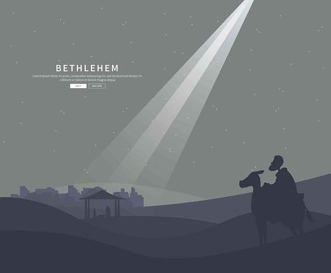 Free Bethlehem Illustration eps svg vector Bethlehem Illustration, Jesus Born Christmas Bethlehem, Bethlehem Silhouette, Jesus Born Christmas, Minimal Portrait, Journey To Bethlehem, Bethlehem Christmas, Movie Design, Church Graphics