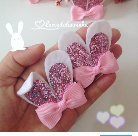 gancho Hair Bows Diy Ribbon, Felt Hair Accessories, Girls Hair Bows Diy, Hair Flyer, Hair Bow Tutorial, Easter Bows, Hair Clips Diy, Bows Diy Ribbon, Bows Diy