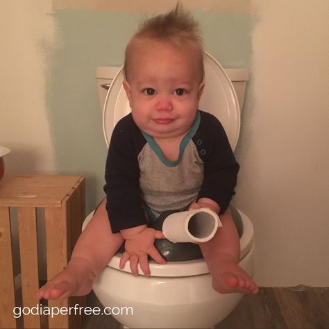 We are going through an elimination communication potty pause. Yes, yours truly, Andrea Olson, queen of infant potty training, also has potty pauses. But. I am catching the morning pee (and poo if I'm lucky). This is what Branson, 10 months, looks like on the toilet right after he wakes up: Happy. Willing. Engaged. Pottying! Then, he gives a… Potty Song, Beach Chairs Diy, Elimination Communication, Baby Toilet, Toddler Potty, Infant Potty Training, Small Accent Chairs, Ikea Chair, Montessori Baby