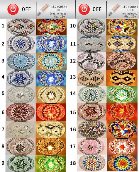 MOZAIST 70 Colors Options Replacement Turkish Lamp Globe, Handmade Moroccan Mosaic Ball, Big Size Lampshade - Table, Floor, Swan Neck, Fixture, Moon Shaped Stained Glass Lamps, Floor Lamps - Amazon Canada Mosaic Globe, Turkish Hanging Lamp, Globe Floor Lamp, Turkish Lamp, Turkish Mosaic Lamp, Moroccan Lighting, Turkish Lamps, Mosaic Lamp, Moroccan Lamp