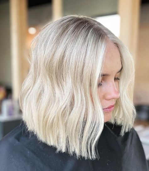 Bright Blonde Bob Short, Bright Blonde Hair Short, Bright Blonde Short Hair, Icy Blonde Short Hair, Short White Blonde Hair, Balayage Bright Blonde, Short Ash Blonde Hair, Bright Blonde Bob, Icy Blonde Bob