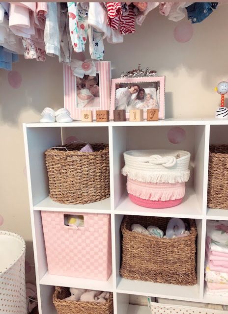 Cube Shelf Nursery Organization, Cube Organizer Changing Table, Clothes Shelves, Baby Nursery Organization, Baby Dresser, Baby Room Organization, Cube Storage Bins, Nursery Closet