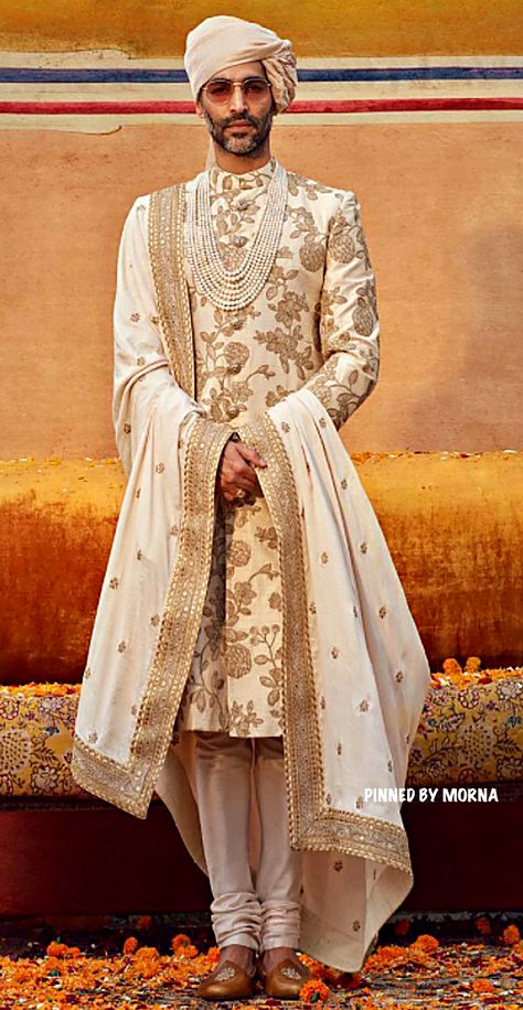 Sabyasachi Mukherjee : India. Sabyasachi Men, Sabyasachi Groom, Male Bride, Best Indian Wedding Dresses, Groom Sherwani, Sabyasachi Mukherjee, Weddings Idea, Groom Dress Men, Wedding Outfits For Groom