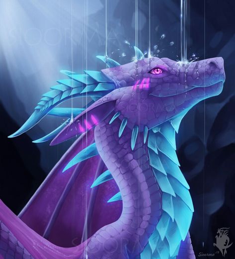 Dark Purple Dragon, Galaxy Dragon Fantasy Art, Purple Dragon Art Beautiful, Purple Dragon Girl, Purple Wyvern Art, Mythical Dragons, Mythical Creatures Fantasy, Dragon Artwork Fantasy, Monster Characters