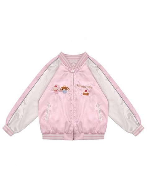 Christmas Wishlist Clothes, Sugar Bunnies, Clothing Templates, Outfit Png, Jacket Fabric, Bunny Outfit, Future Wardrobe, Embroidered Baseball, Pink Jacket