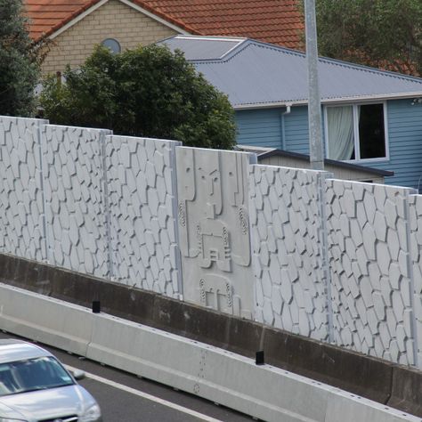 SH1 Ellerslie Acoustic Barrier | Waka Kotahi NZ Transport Agency Acoustic Barrier, Noise Barrier, Land Use, Acoustic Panels, Planning Ahead, Travel Information, Wall Panels, Landscape Architecture, Wall Paneling