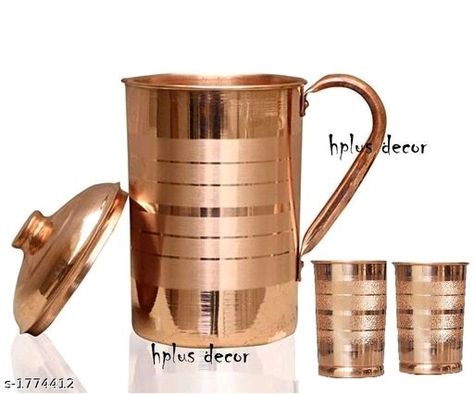 Jug Design, Yoga Health Benefits, Copper Tumblers, Copper Pitcher, Copper Jug, Copper Utensils, Water Purification, Steel Wool, Water Storage