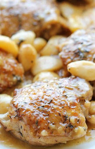 Chicken with 40 Cloves of Garlic 40 Clove Garlic Chicken, Ina Garten Chicken, Baked Chicken Recipes Easy, Easy Baked Chicken, Food Chicken, Baked Chicken Recipes, Tender Chicken, Garlic Chicken, Garlic Sauce