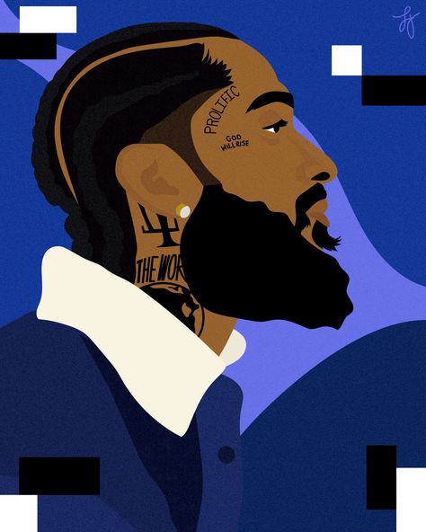 Nipsey Hussle 2019 Laci Jordan, Assembly Ideas, Bad Candy, Bob Marley Painting, Abstract Portraits, Attention Grabbers, Home Kits, Rapper Art, Nipsey Hussle