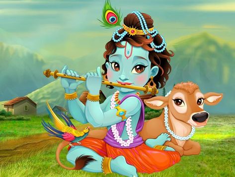 Krishna Cartoon, Cow Cartoon Images, Cartoons Hd, Hanuman Wallpapers, Little Krishna, Baby Krishna, Background Hd Wallpaper, Cartoon Wallpaper Hd, Lord Krishna Wallpapers