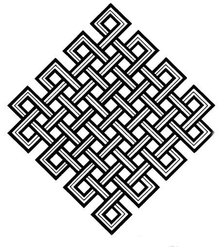 Endless knot Srivatsa Symbol, Tibetan Knot, Tibetan Symbols, Buddhist Artwork, Endless Knot, Mughal Architecture, Chinese Pattern, Ink Inspiration, Most Viewed