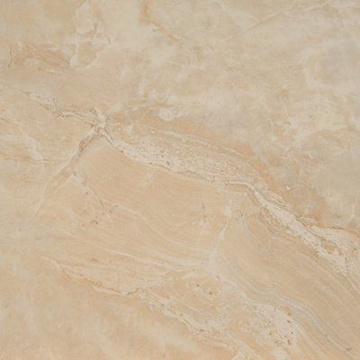 MSI Pietra Onyx 24" x 24 " Porcelain Field Tile in Beige (Set of 3) Shiny Floor Tiles, Brown Marble Tile, Onyx Shower, Front Porch Stone, Flooring Texture, Tiles For Wall, Beige Stone, Beige Marble, Bamboo Flooring