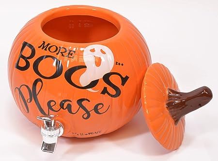 More Boos Please Pumpkin Orange 11 x 11 Glossy Ceramic Halloween Drink Dispenser Halloween Party, Halloween Drinks How To Make Sangria, Pumpkin Drinks, Beverage Server, Halloween Drink, Ceramic Halloween, Cupcake Tray, Beverage Dispensers, Beverage Dispenser, Halloween Drinks