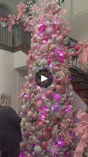 13K views · 2.2K reactions | Hey everybody! So grateful for all the love on my pink bows, thought I’d give an update and show you how we used them in her 12 foot Barbie pink tree!! 🎀💗🎀💗🎀 you can get these same pink bows from my shop linked in my bio!! | Sharon Swain Barbie Christmas Tree, Pink Tree, Christmas Barbie, Pink Bows, Pink Trees, Barbie Dream House, So Grateful, Pink Bow, Christmas Trees