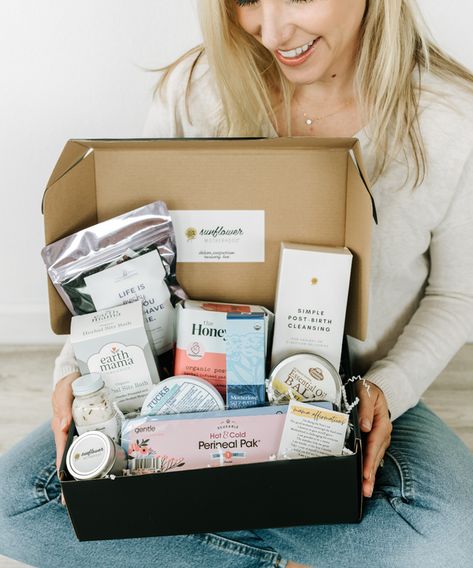 Postpartum Care Packages - Sunflower Motherhood Postpartum Kit, Sitz Bath, Emergency C Section, The Healing Process, Packing A Cooler, Recovery Gifts, Labor Delivery, Best Baby Shower Gifts, Before Baby