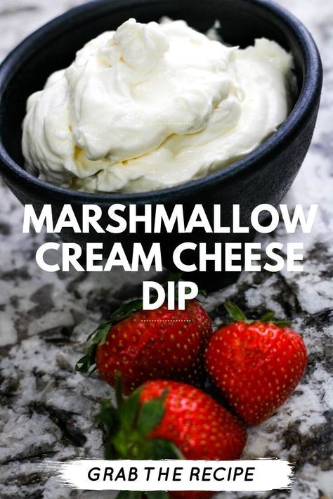 Sweet Cream Cheese Dip, Homemade Cheese Dip, Marshmallow Fluff Recipes, Cream Cheese Recipes Dip, Cream Cheese Dip, Cream Dip, Cheesy Dip, Fluff Recipe, Sweet Dips