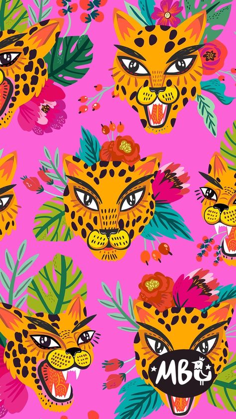 Trending Patterns, Tropical Floral Pattern, Posca Art, Leopard Fashion, Tropical Colors, Print Inspiration, Tropical Pattern, Flowers Pattern, Leopards