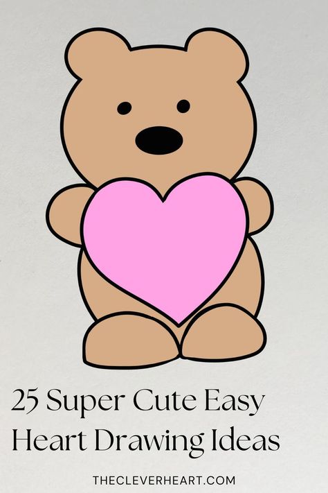 easy heart drawings Heart Drawing Ideas, Easy Heart Drawings, Ideas Easy Drawing, Drawing Ideas Easy Doodles, Drawing Ideas Aesthetic, Heart Drawings, Drawings For Beginners, Creative Drawing Ideas, Easy Drawing Ideas