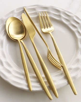 Copper Flatware, Flatware Design, Stainless Steel Knife Set, Gold Flatware, Japanese Cooking, Forks And Spoons, Flatware Set, Cutlery Set, Kitchen Stuff