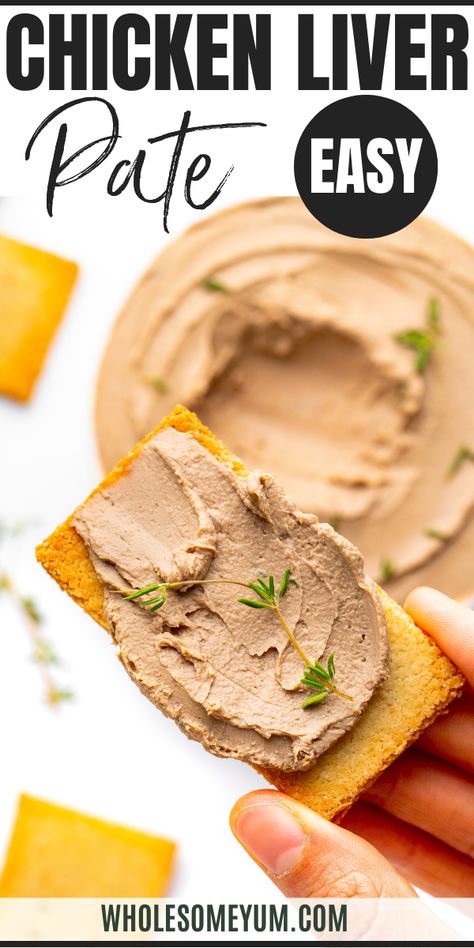 Chicken Liver Pate Recipe Easy Pate Recipe, Pate Recipes Homemade, Goose Liver Pate, Pate Recipe Homemade, Liver Pate Recipe Chicken, Chicken Liver Pate Recipe Easy, Chicken Liver Recipes Healthy, Liver Paste Recipe, Pork Liver Recipes