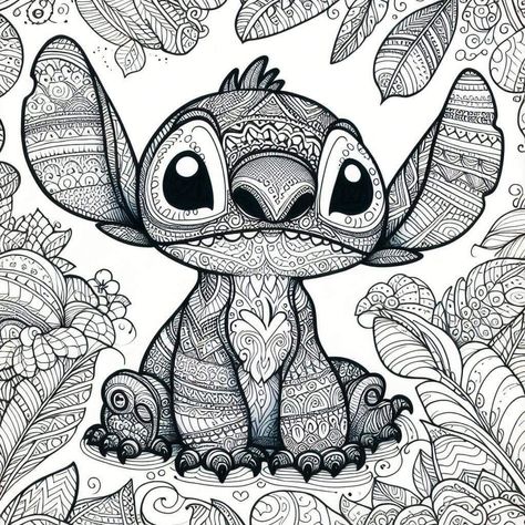 Stitch Colouring Pages, Stitch Colouring, Mandala Coloring Pages For Adults, Free Printable Adult Coloring Pages, Stitch Coloring, Cute Coloring Pages For Kids, Zentangle Coloring Pages, Insect Coloring Pages, Stitch Coloring Pages