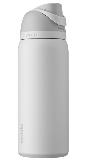 Owala FreeSip Insulated Stainless Steel Water Bottle with Straw, BPA-Free Sports Water Bottle, Great for Travel, 32 Oz, Shy Marshmallow Owala Water Bottle, Cute Water Bottles, Best Water Bottle, Quotes Prayer, Sports Water Bottle, Best Water, Bottle With Straw, Free Sport, Sports Water