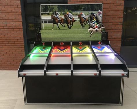 Electronic Horse Racing Game | Carnival Horse Race Game | Let's Party Spring Fling Games, Horse Racing Game, Carnival Tent, Horse Race Game, Outdoor Party Games, Balloon Games, Dunk Tank, School Carnival, Skee Ball