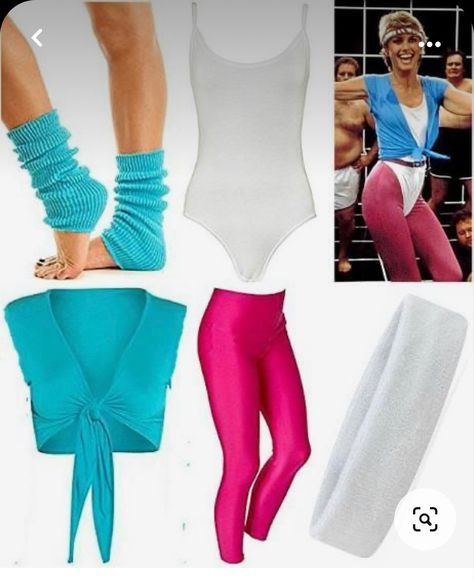 Olivia Newton John Physical, 80s Workout Costume, 80s Theme Party Outfits, 80s Workout Outfit, Aerobic Outfits, 80s Party Costumes, 80s Halloween Costumes, Look 80s, 80s Party Outfits