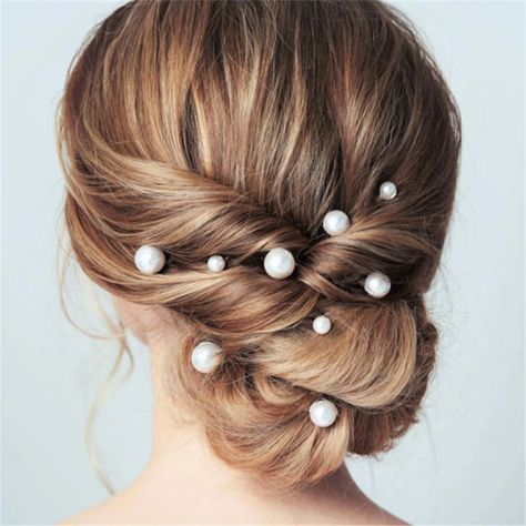 Pearl Hair Pins, Mix Size Silver Gold - Pearl Bridal Hair Piece Gold Silver Large Pearl Hair Pin Wedding Hair Pins Bridesmaid Hair Pins Pearl Wedding Accessories, Bridesmaids And Flower Girl, Boho Wedding Accessories, Pearl Hair Pin Wedding, Pearl Hair Accessories, Pearl Bridal Headpiece, Bridesmaid Hair Pieces, Bridal Hair Pins Pearl, Bridesmaid Hair Pins