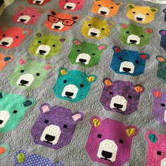 Finished this adorable #bjornbearquilt for @kelseymoffe and @stashwallawalla Pattern is by @elizabethagh and fabrics are a little… Quilt Pillow Pattern, Elizabeth Hartman Quilts, Quilted Pillow Cover, Patchwork Bear, Fabric Guide, Electronics Pattern, Quilts Modern, Quilted Pillow Covers, Elizabeth Hartman