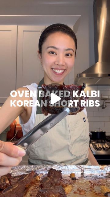 Jessica Cha on Instagram: "Oven-baked kalbi or Korean short ribs  I used CJ Bulgogi Marinade Korean BBQ Sauce because I already had it at home. Although I think they also have one for kalbi  #kalbi #galbi #koreanfood #shortribs #koreanshortribs" Kalbi Marinade Recipe, Beef Short Rib Recipes Oven, Short Ribs In Oven, Kalbi Recipe, Short Rib Recipes Oven, Kalbi Short Ribs, Kalbi Ribs, Korean Beef Short Ribs, Pork Short Ribs