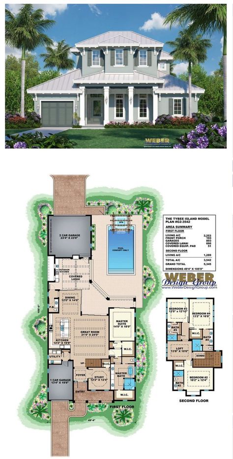 Simple Beach House Plans, Caribbean House Plans, Island House Plans, Jamaica House, Beach House Flooring, Coastal Homes Plans, Florida Cottage, Beach House Plan, Florida House Plans