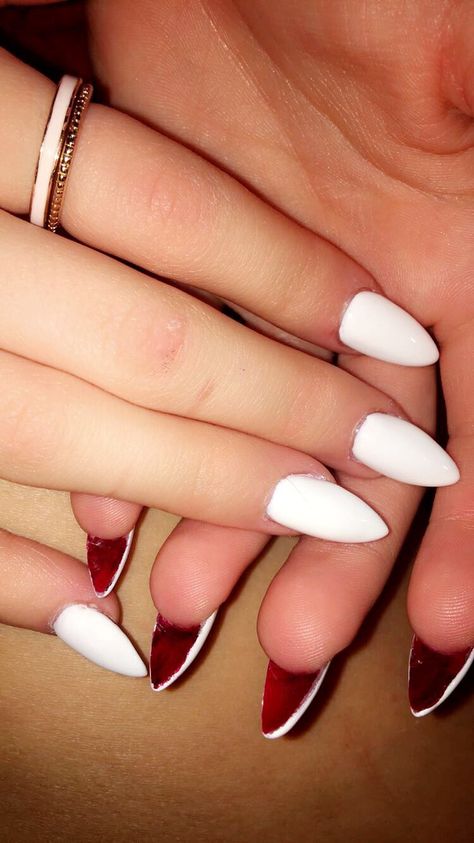 Louboutin white nails🤫 Louboutin Nails, White Louboutin, Sharp Claws, White Nails, Nail Ideas, Lips, Wardrobe, Nails, White