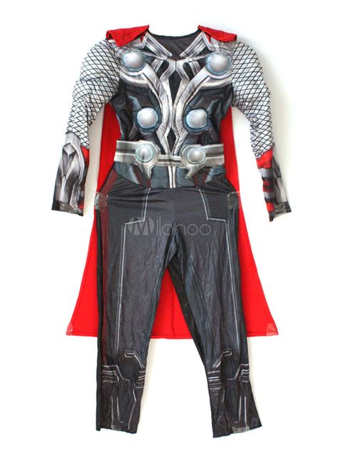 Thor Costume Halloween Marvel Black Jumpsuit With Cloak For Boys #Halloween, #Marvel, #Thor Super Hero Kids, Princess Tiana Dress, Thor Costume, Thor Cosplay, Tiana Dress, Mermaid Tutu, Princess Tutu Dress, Superhero Kids, Marvel Thor