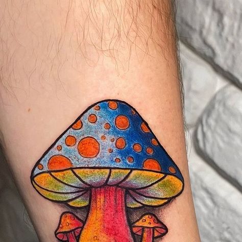 Blue Mushroom Tattoo, Mushroom Tattoo, Blue Mushroom, Mushroom Tattoos, January 21, Tattoo On, Stuffed Mushrooms, Tattoos, Canvas