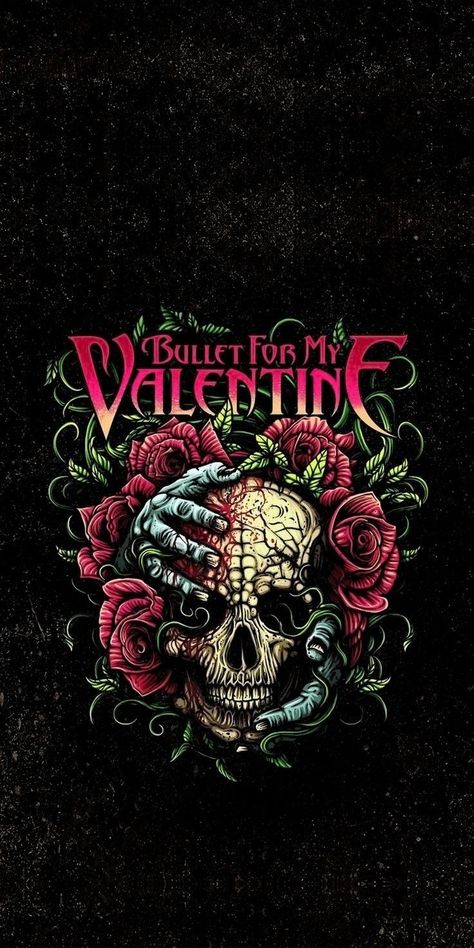 Bullet For My Valentine Poster, Bullet For My Valentine Wallpapers, Metalcore Wallpaper, Classic Rock Aesthetic, Nirvana Art, Valentines Wallpaper Iphone, Nightmare Before Christmas Wallpaper, Valentine Poster, Rock Poster Art