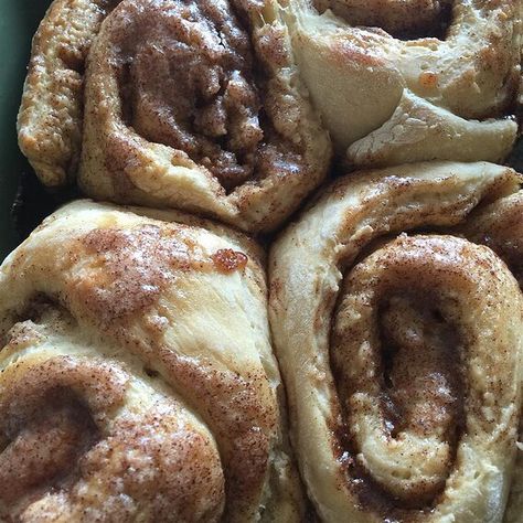 Herman Cinnamon Rolls Recipe | Allrecipes Herman Starter, Bunny Cinnamon Rolls, Cake Mix Cinnamon Rolls, Quick Cinnamon Rolls, Amish Friendship Bread, Friendship Bread, Bread Starter, Sourdough Starter Recipe, Cinnamon Rolls Recipe