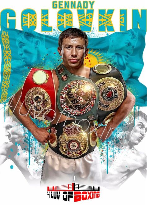 Ggg Boxing, Sports Illustrations Art, Triple G, Robin Yount, Gennady Golovkin, Boxing Images, Boxing Posters, Boxing History, Illustrations Art